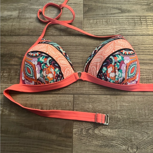 Venus Enhancer Push-up Triangle Top in Pop Paisley - Picture 2 of 3